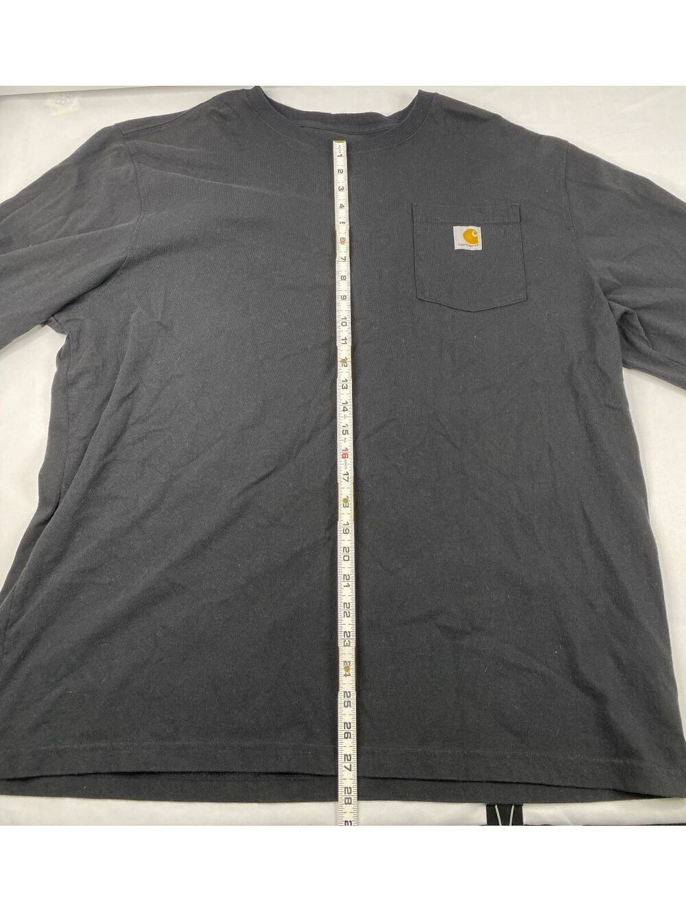 Carhartt long sleeve pocket T-shirt charcoal gray